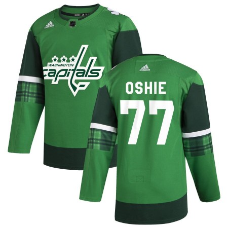 Washington Capitals Trikot T.J. Oshie 77 Adidas 2019-20 St. Patrick's Day Authentic - Herren